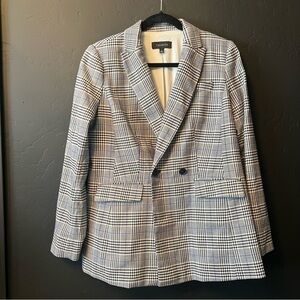 Talbots Blazer Cotton Blend Gray 4 Suits Academia Preppy
Plaid Blazer